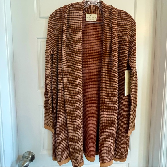 Love for Humanity Sweaters - Love for Humanity Black Label Brown, Open Front Cardigan NWT Medium